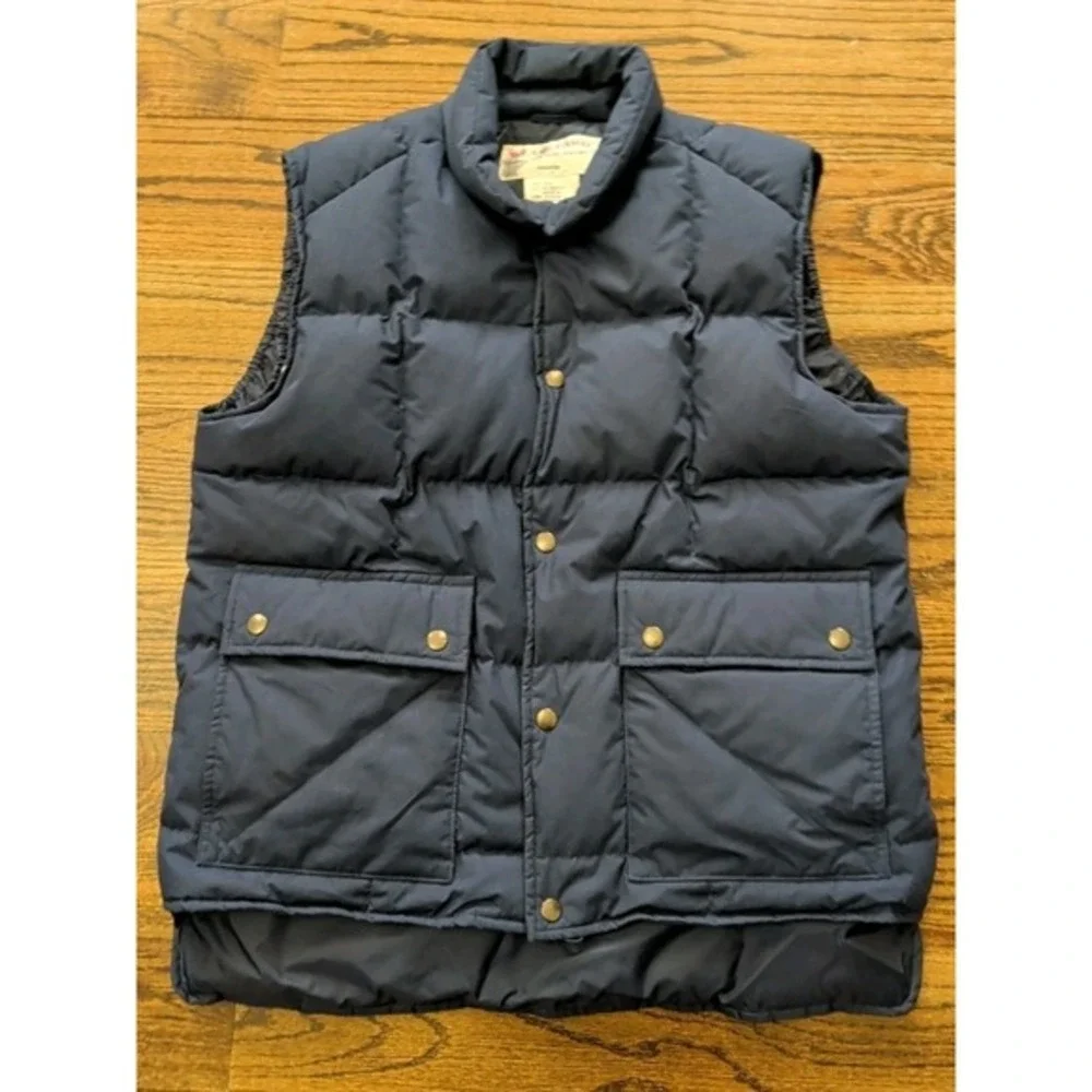 WearGuard Navy Blue Down Puffer Vest Outdoor Casual Men's‎ Sz M